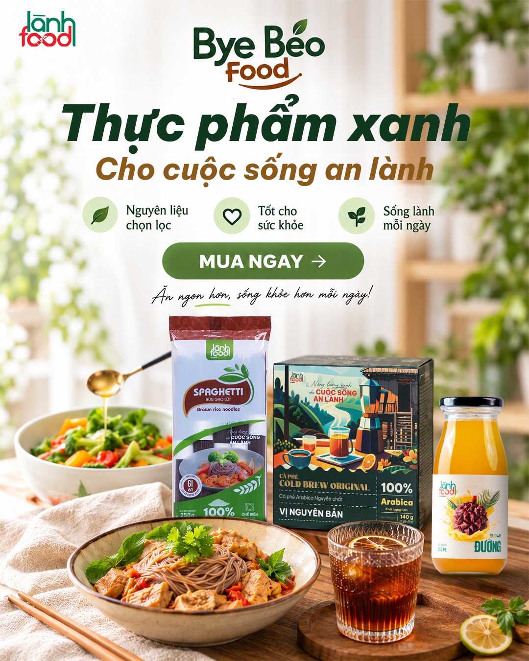 Thực phẩm Lành Food Bye Béo trên điện thoại
