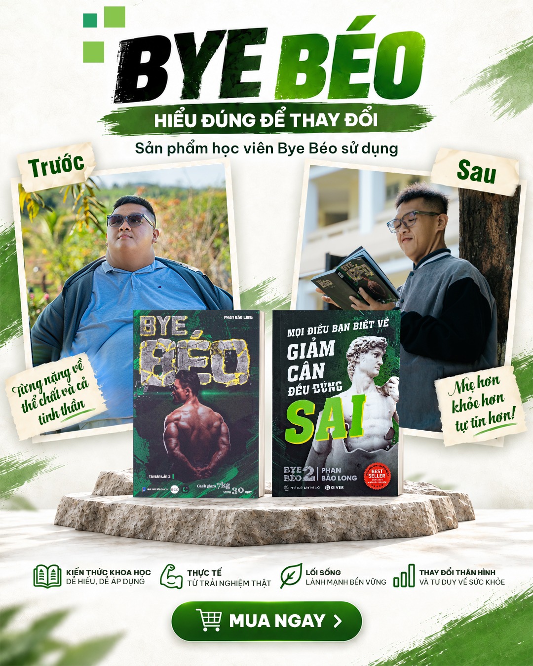 Sách Bye Béo trên điện thoại