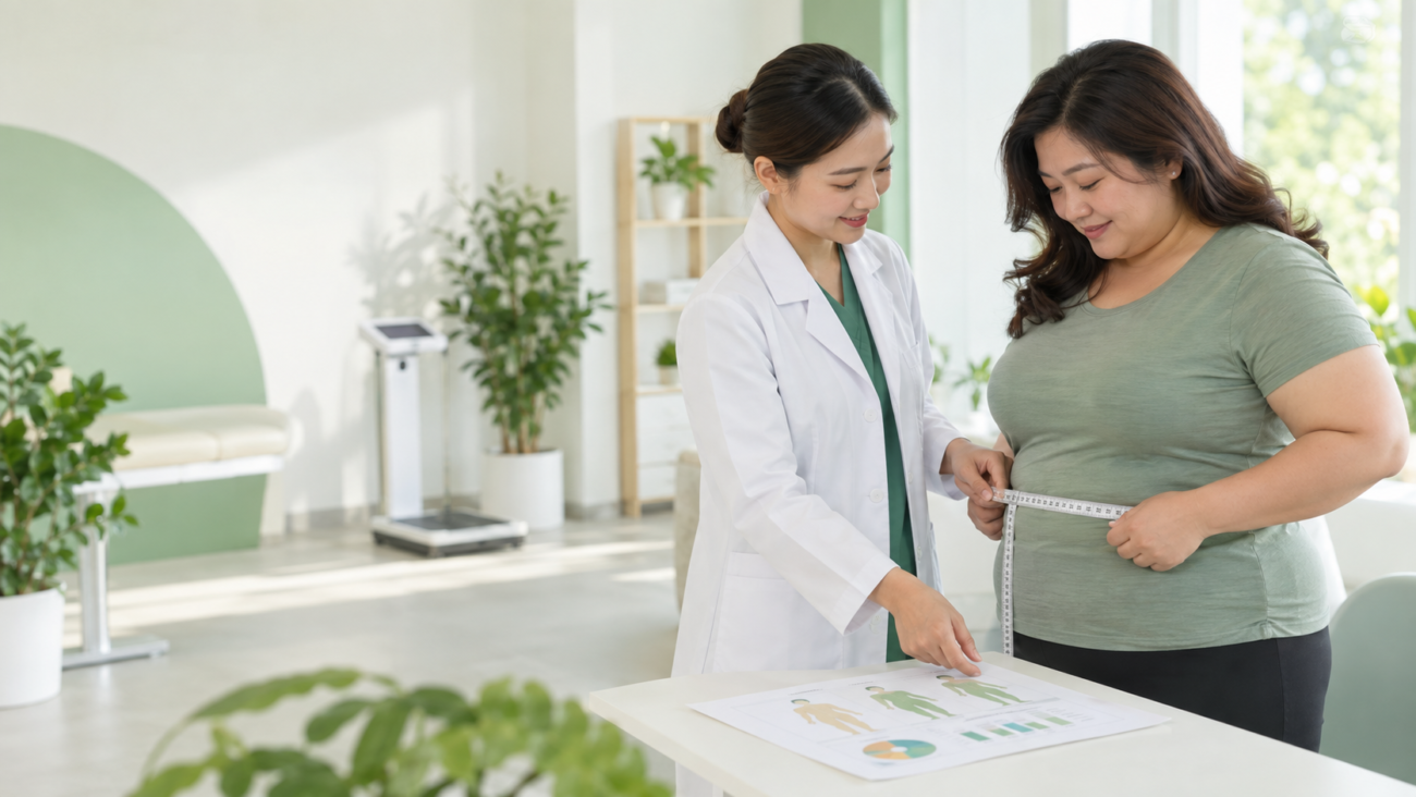 Đánh giá béo phì bằng BMI và vòng eo tại cơ sở sức khỏe